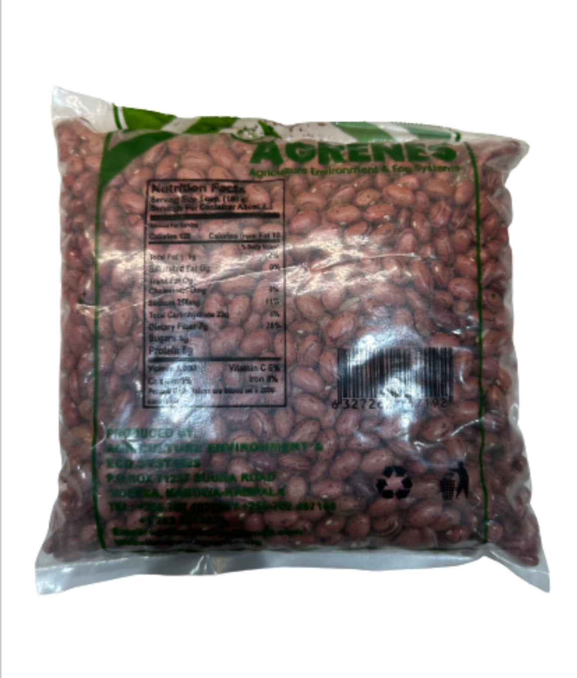 Ugandan Kanyebwa (Brown Eye) beans 1KG - Brand (Agrenes)