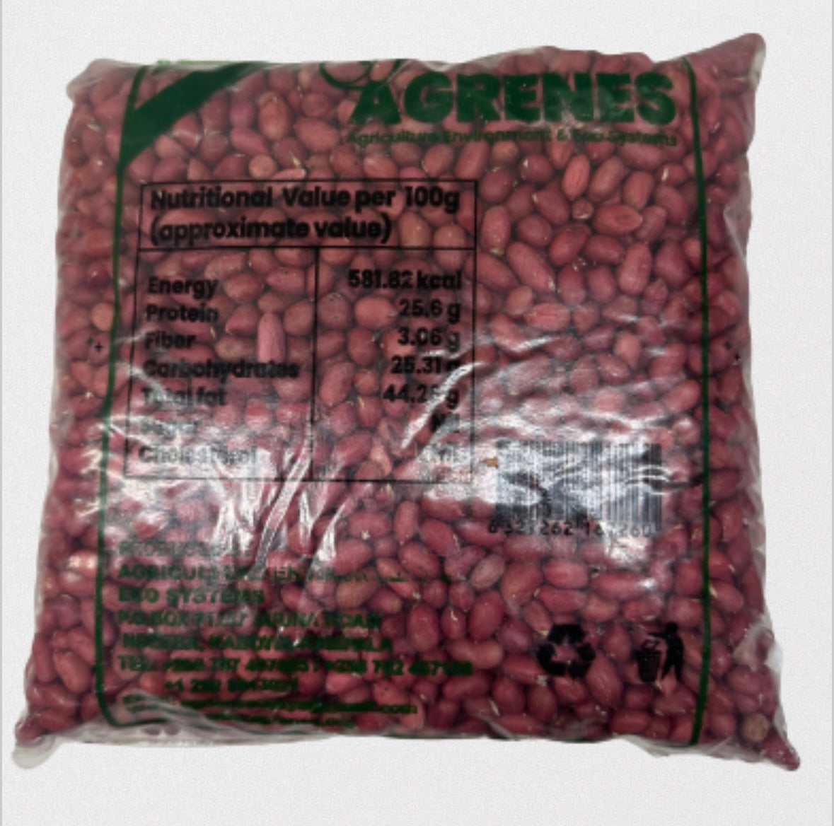 Ugandan Peanuts 1KG - Brand (Agrenes)