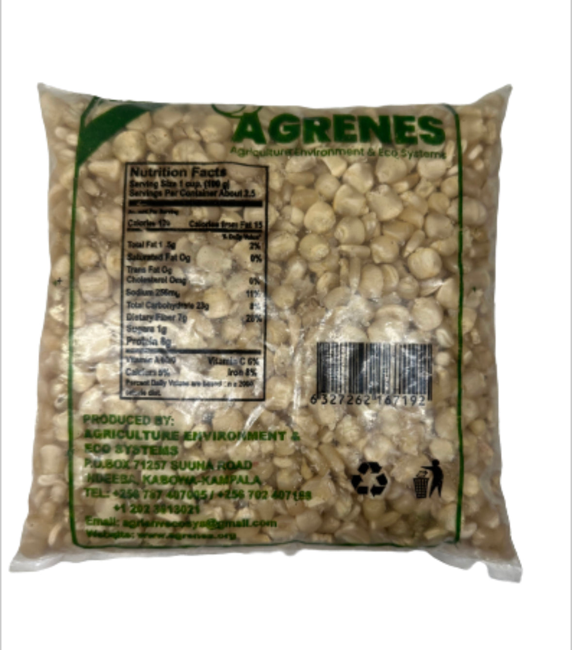 Ugandan Maize 1kg - Brand (Agrenes)